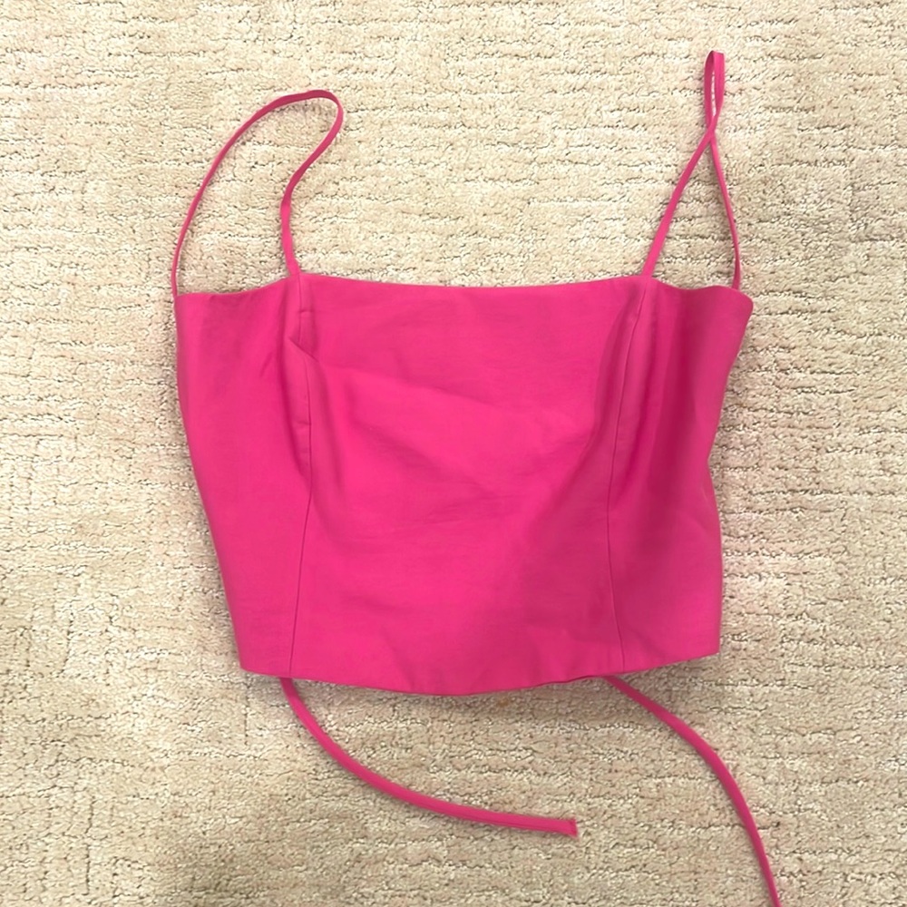 pink zara top